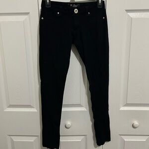 Y2K Guess Jeans Women’s Small Black Low Rise Skinny Jeans Vintage READ DESC